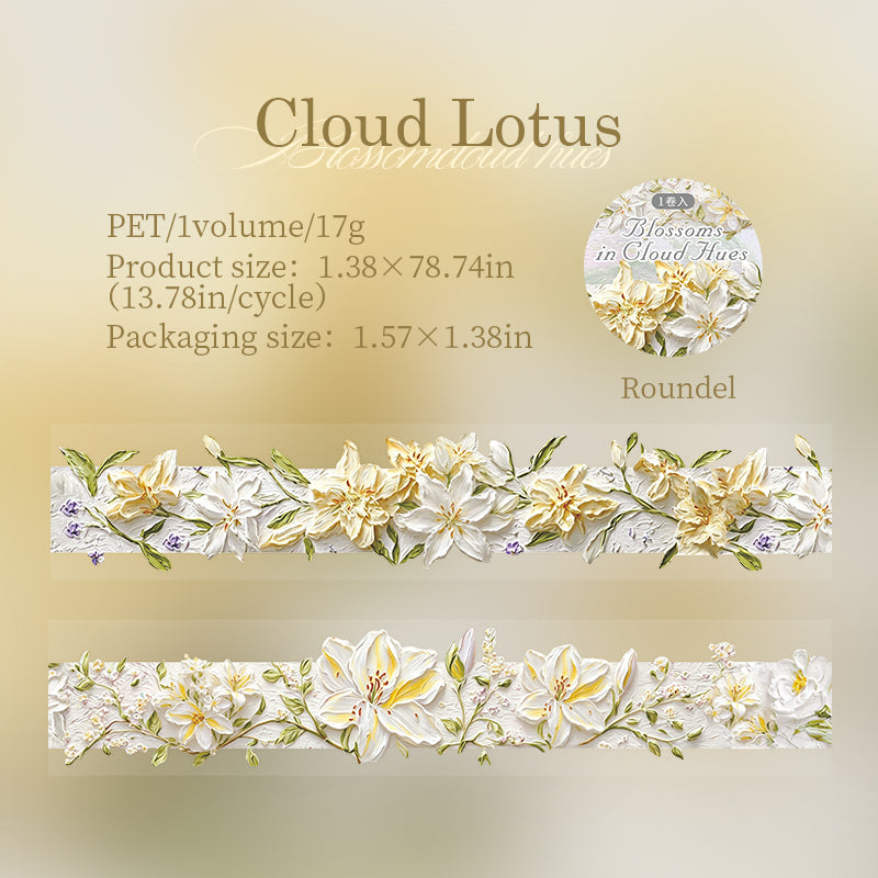 Embossed Oil Painting Floral Tape