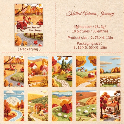 Four Autumn Scenes Papers