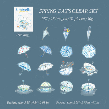 Colorful Umbrella sticker