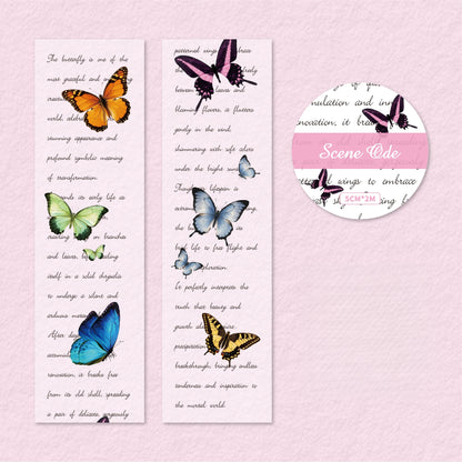 Butterfly English Ephemera Tape