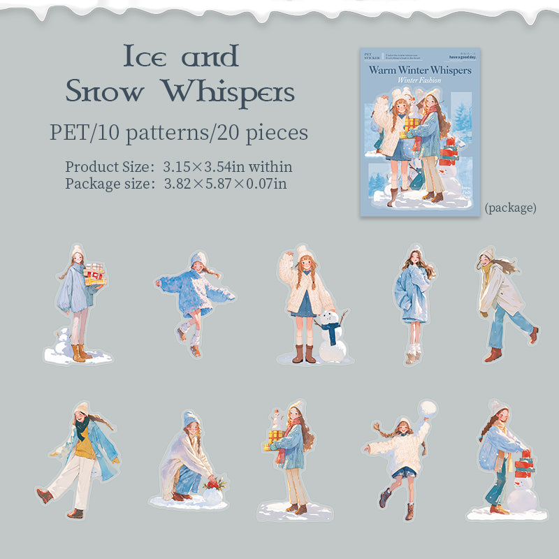 Warm Winter Whispers Stickers