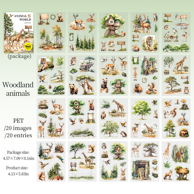 Animal World Sticker Book