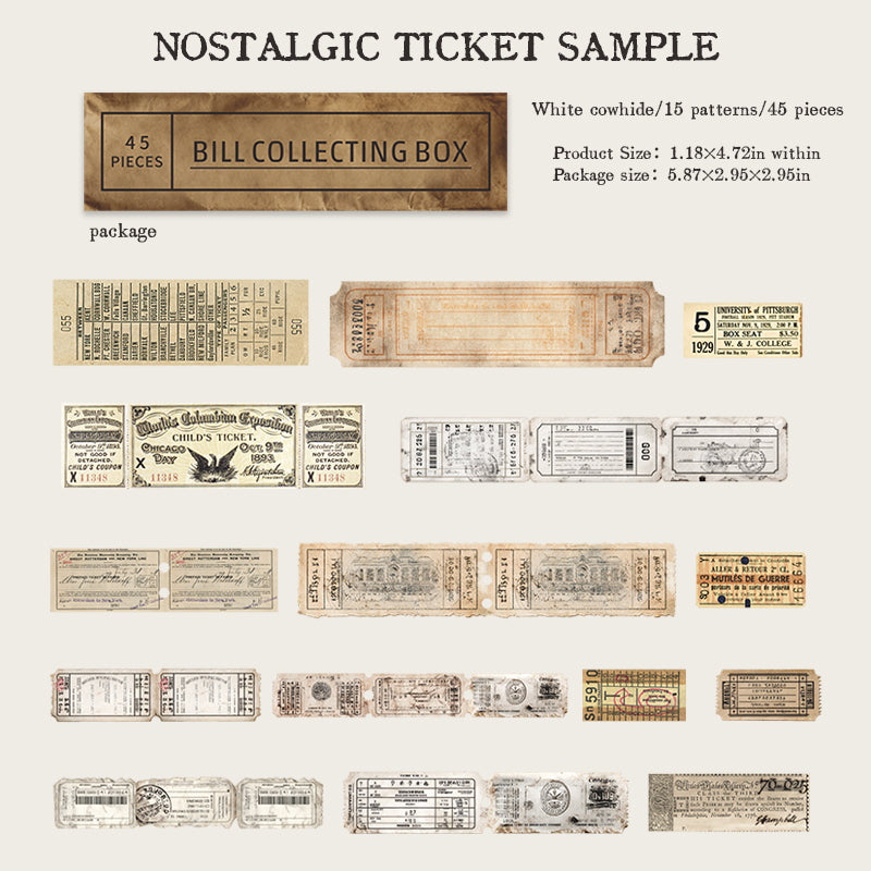 Antique Ticket Office Stickers