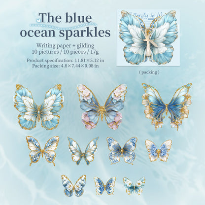 Butterflies in Water Stickers