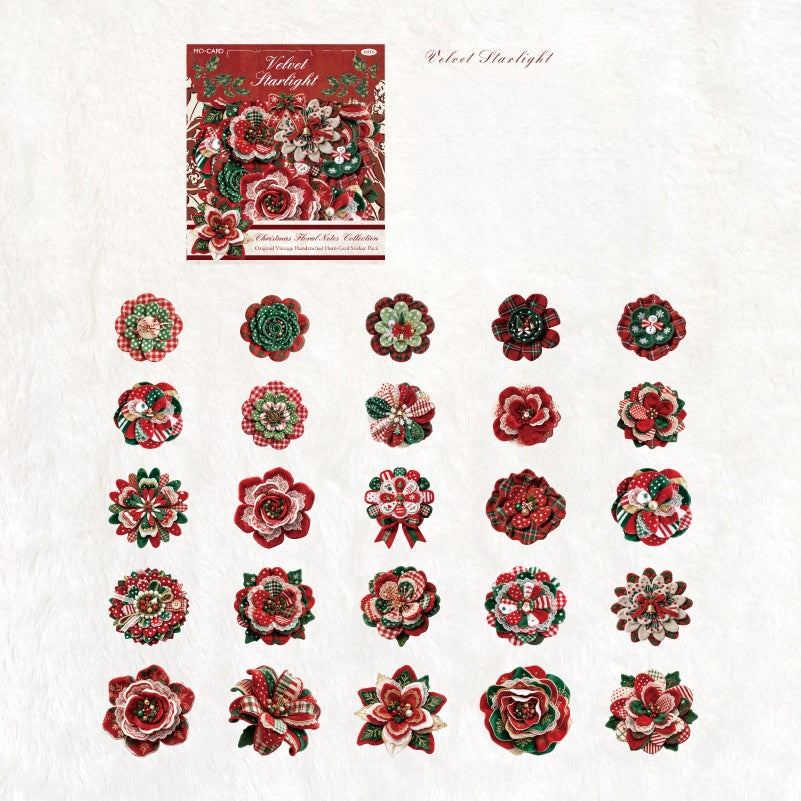 Christmas Floral Notes Stickers