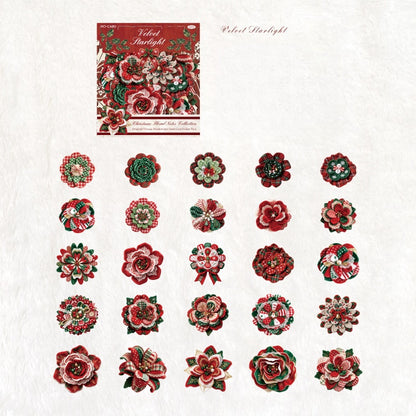 Christmas Floral Notes Stickers
