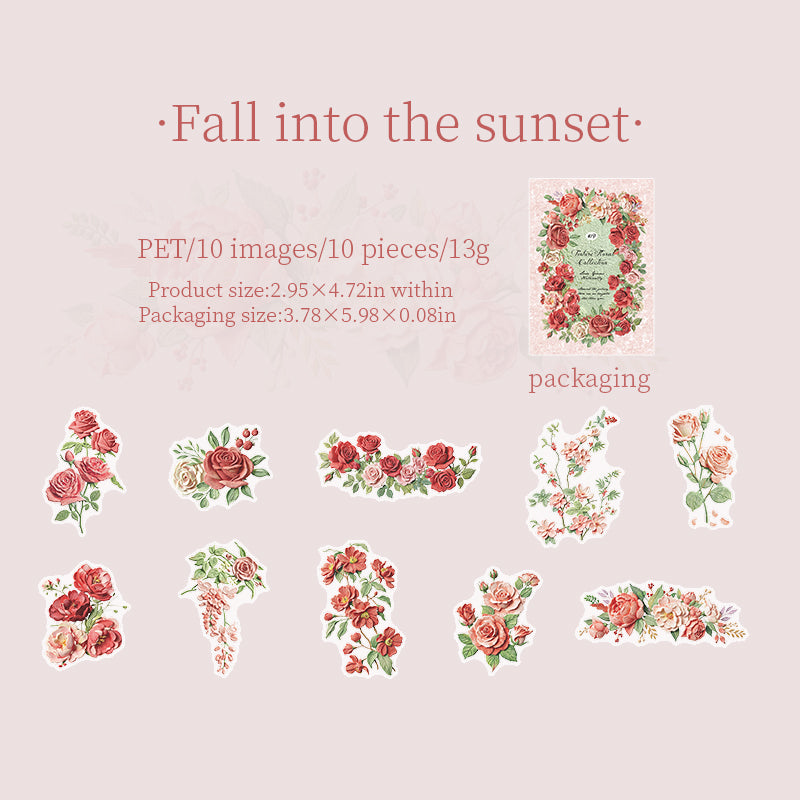 Texture Flower Collection Stickers