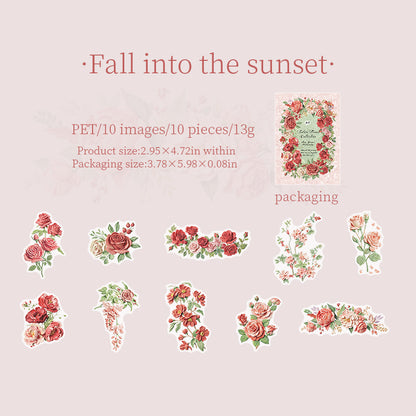 Texture Flower Collection Stickers