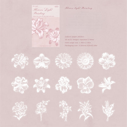 Half-Tone Nature Stickers