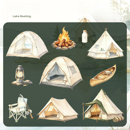 Camping Adventure Stickers
