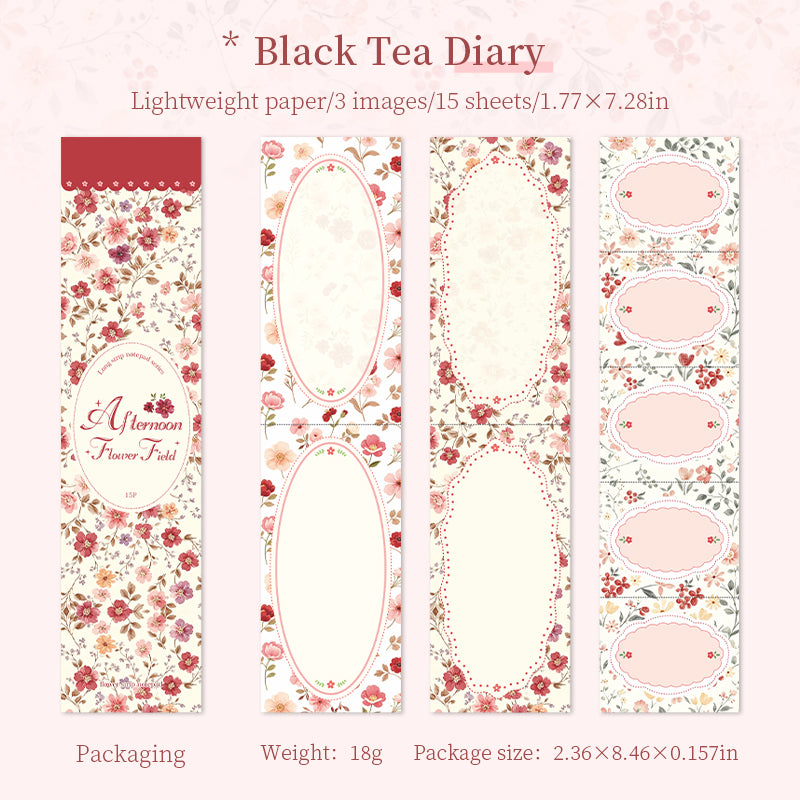 Afternoon Flower Field Memo Pad