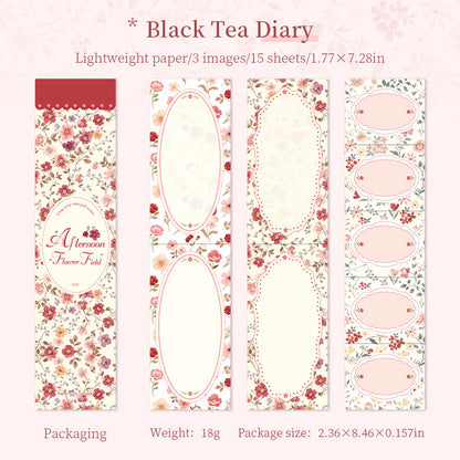 Afternoon Flower Field Memo Pad