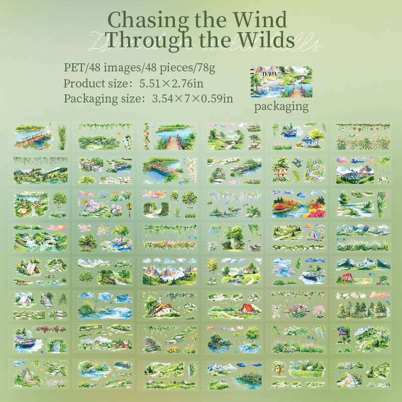 Wind in Wild Hills Sticker Book