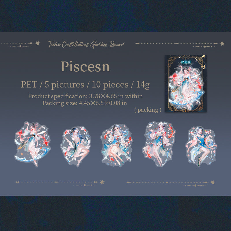 Zodiac Goddess Stickers