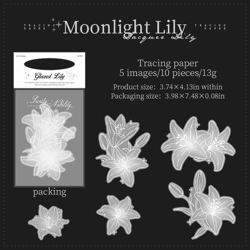 Glazed Lily vellum Stickers