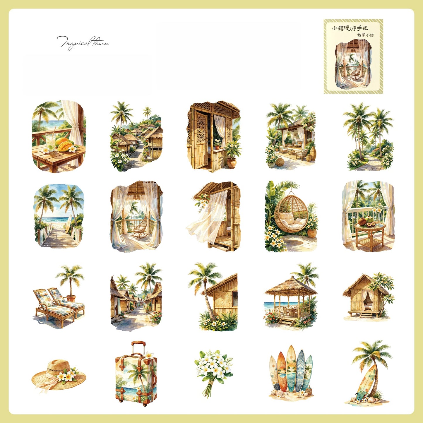 Little Town Wanderings Stickers