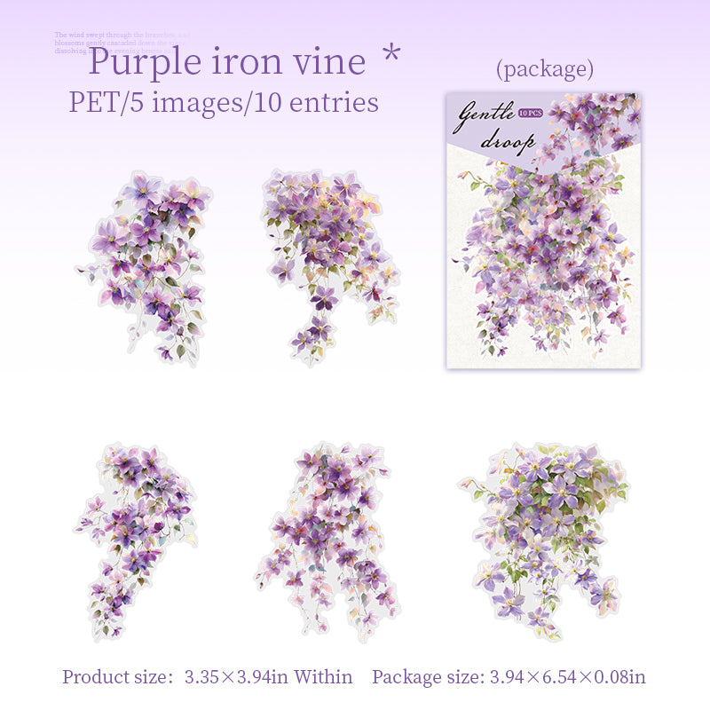 Gentle Floral Vine Stickers