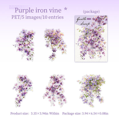 Gentle Floral Vine Stickers