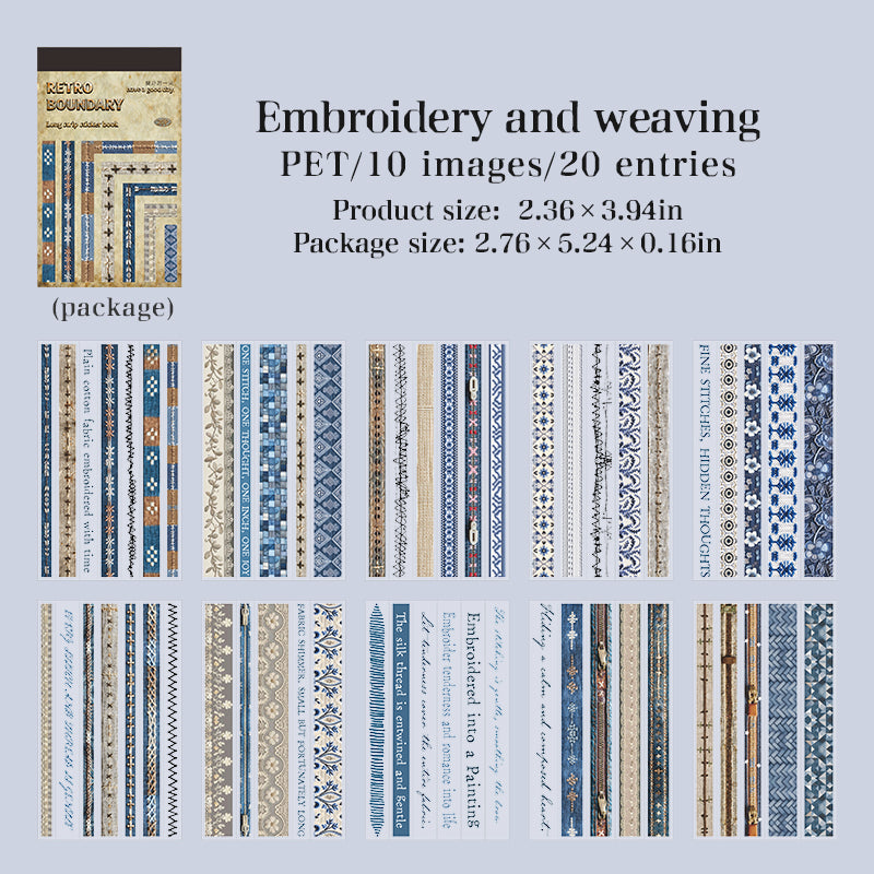 Retro Boundaries Sticker Book