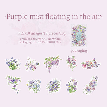 Texture Flower Collection Stickers