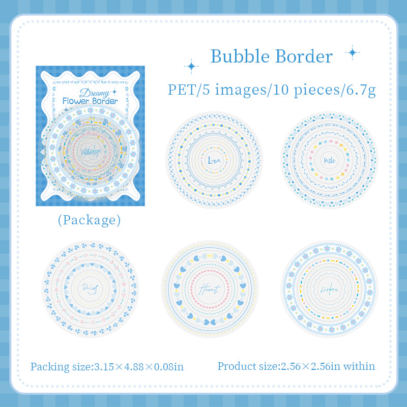 Dreamy Lace Floral Stickers