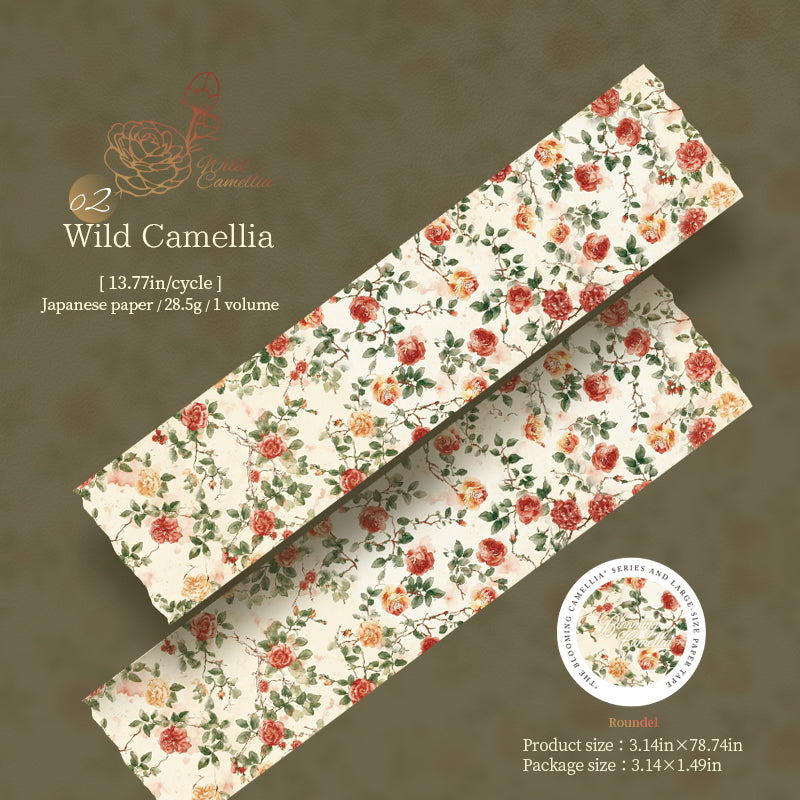Blooming Camellia Washi Tape