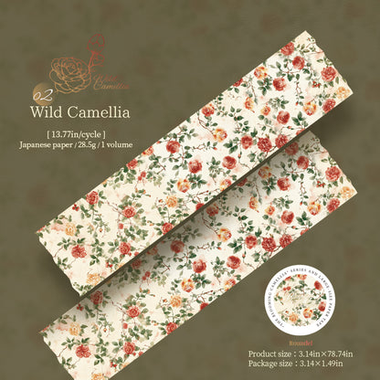 Blooming Camellia Washi Tape