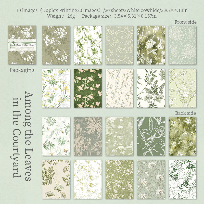 Floral Whisper Textured Papers