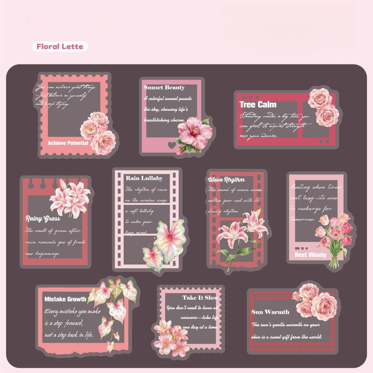 Floral Mail Stickers