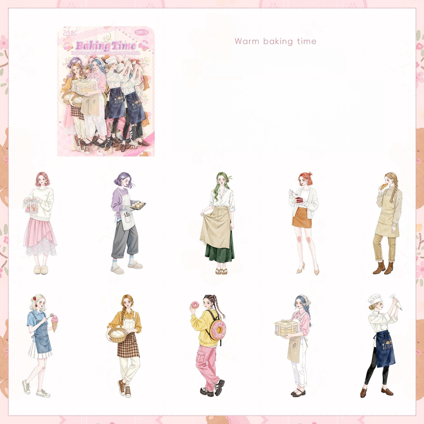 Exquisite Character Stickers