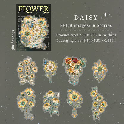 Flowers That Brighten Life Stickers