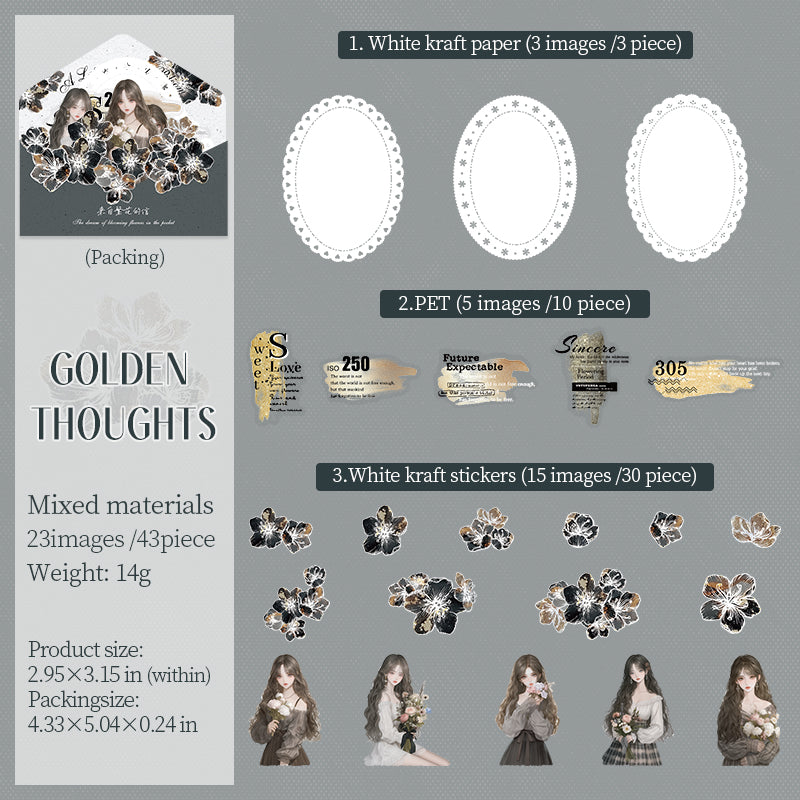 Letters from Blossoms Stickers