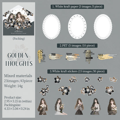 Letters from Blossoms Stickers