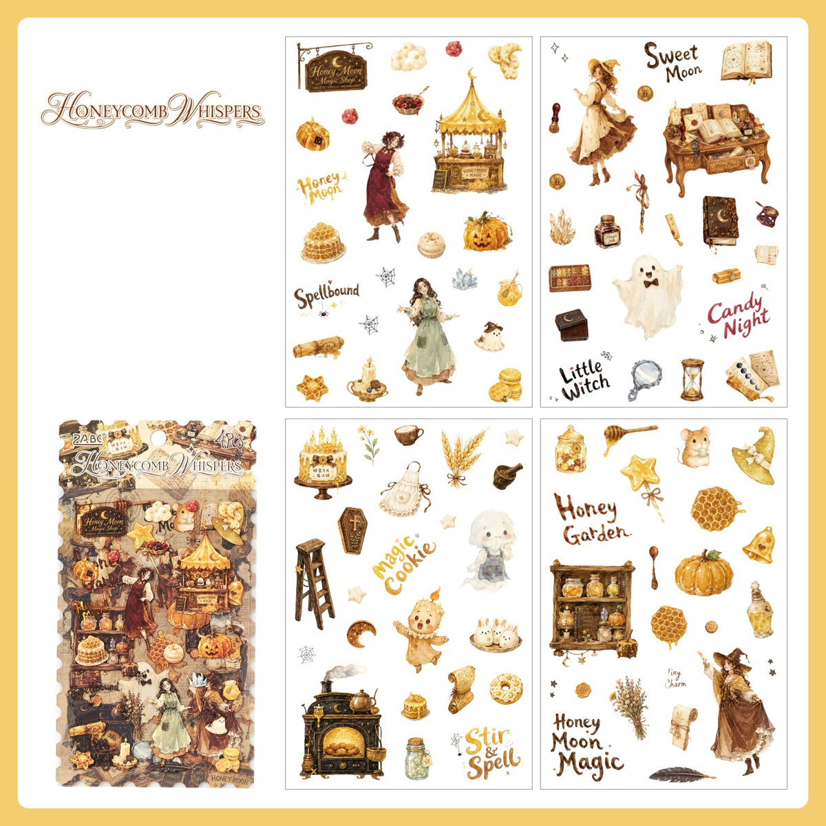 Halloween Rose Banquet Stickers