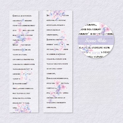 Butterfly English Ephemera Tape