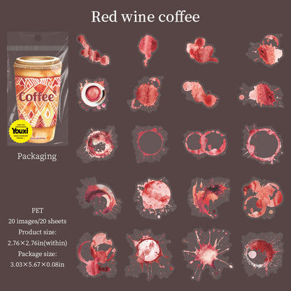 Colors of Coffee Stickers