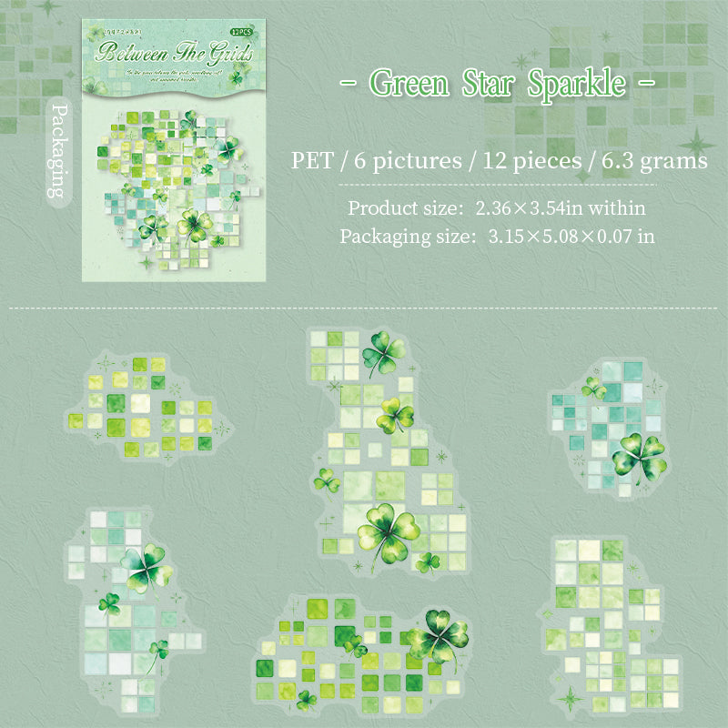Watercolor Mosaic Stickers