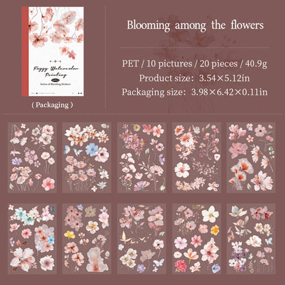 Misty Watercolor Sticker Book