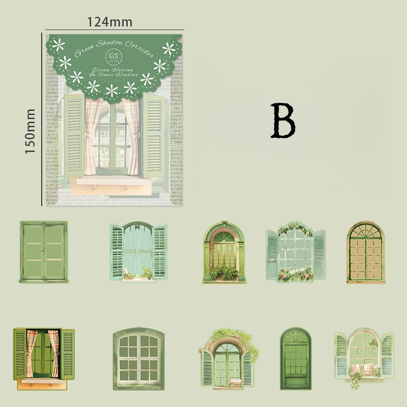 Floral Window Dream Weave Stickers