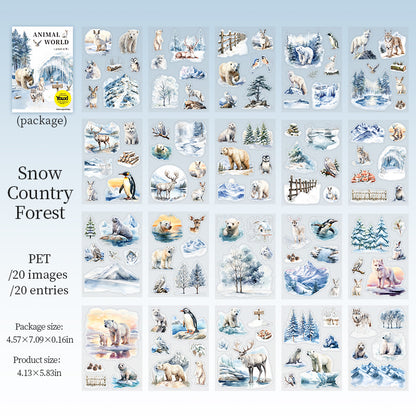 Animal World Sticker Book