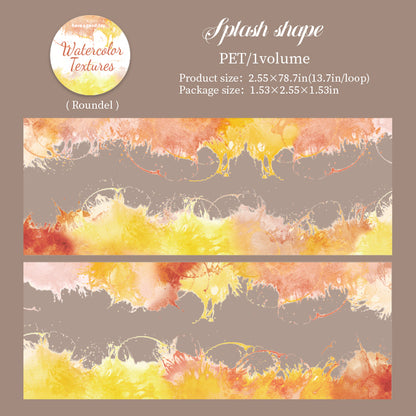 Watercolor Patterns Tape