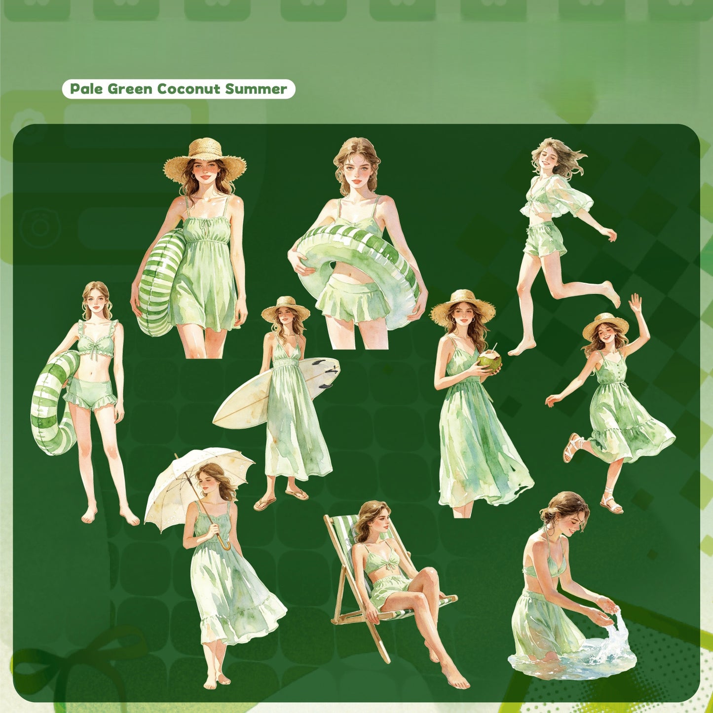 Hello Summer Stickers