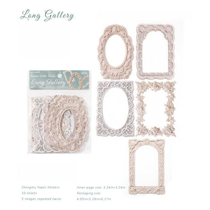 Crochet Floral Letter Frame Papers