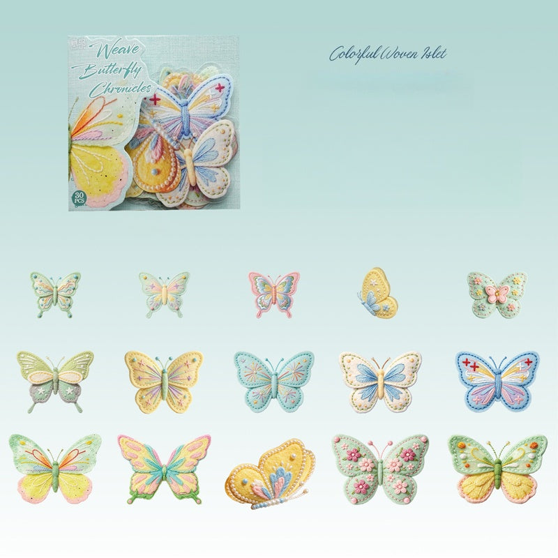 Weaving Butterfly Stickers