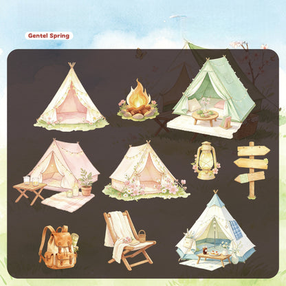Camping Adventure Stickers