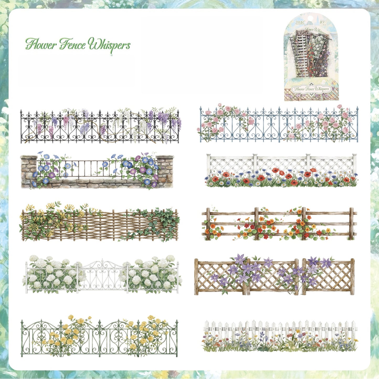 Garden Fence Sticker