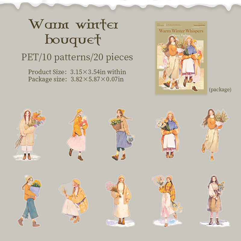 Warm Winter Whispers Stickers