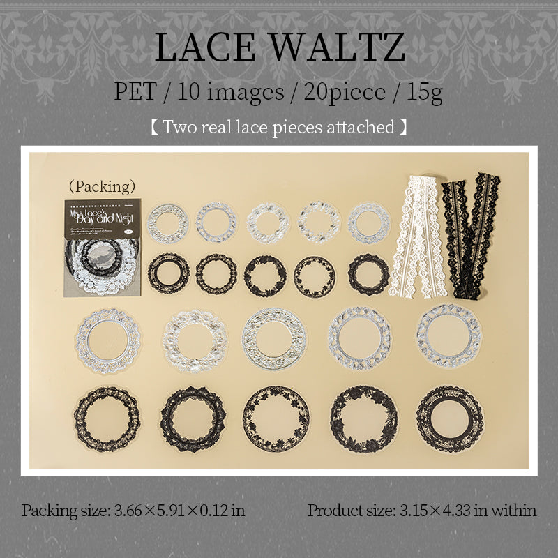 Elegant Lace Stickers