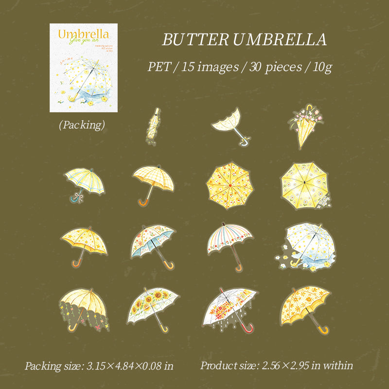 Colorful Umbrella sticker