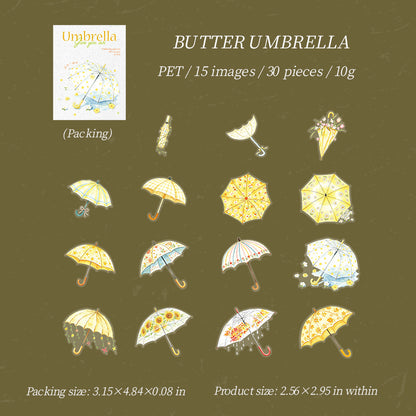 Colorful Umbrella sticker